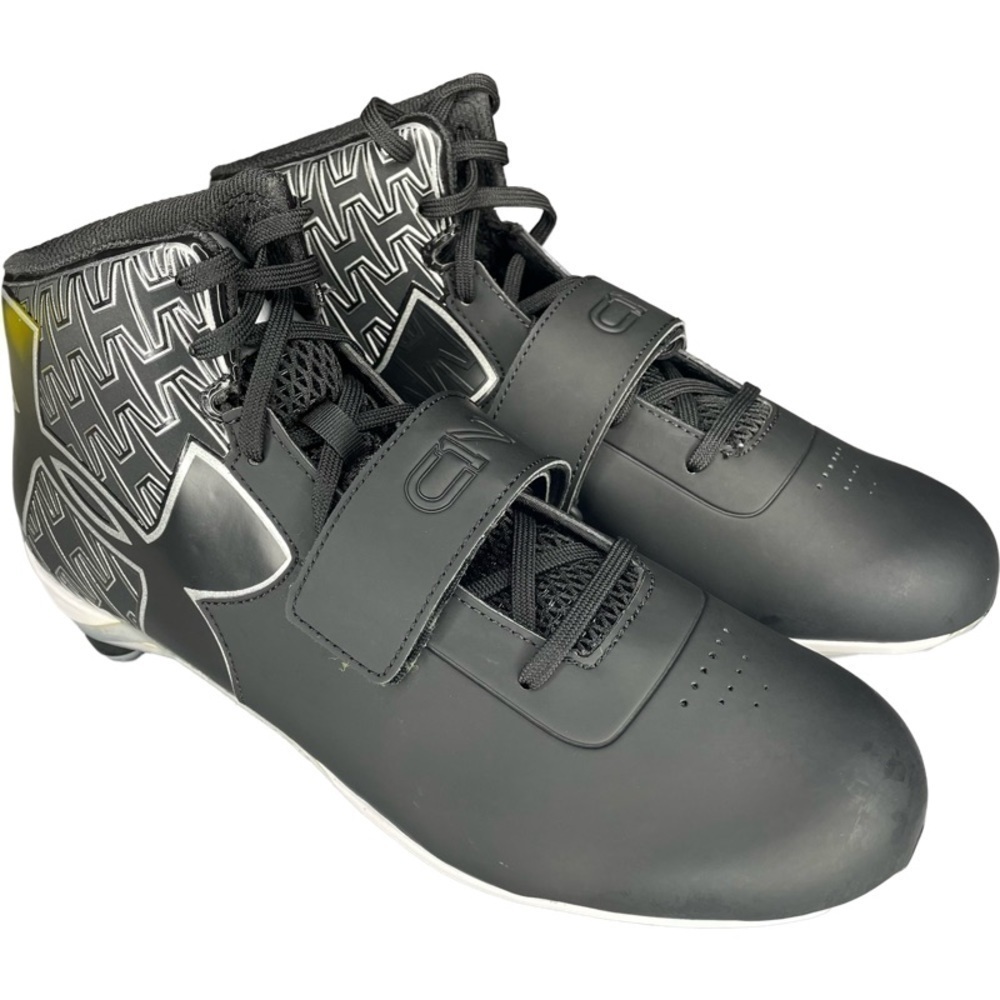 𝅺Under Armour Men's UA C1N Mid Football Cleat 1264317-001 Black SZ 12 - Picture 7 of 11